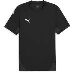 Мъжка тениска Puma Teamfinal Jersey T-Shirt Mens - Black/White/Gry мъжка,тениска,мъжки,тениски,мъжки,блузи,с,яка,мъжки,потници,футбол,футболни,горнища,puma,teamfinal,jersey,t,shirt,mens,black,white,gry