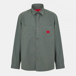 облекла,на,разпродажба,мъжки,якета,hugo,hugo,erato,overshirt,dark,green