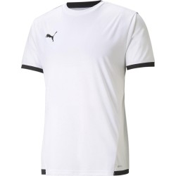Фланелка Puma teamLIGA Jersey - White/Black фланелка,мъжки,тениски,мъжки,блузи,с,яка,мъжки,потници,футбол,футболни,горнища,puma,teamliga,jersey,white,black