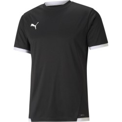 Фланелка Puma teamLIGA Jersey - Black/White фланелка,мъжки,тениски,мъжки,блузи,с,яка,мъжки,потници,футбол,футболни,горнища,puma,teamliga,jersey,black,white