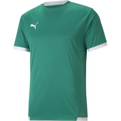 Фланелка Puma teamLIGA Jersey - Pep Green/Wht фланелка,мъжки,тениски,мъжки,блузи,с,яка,мъжки,потници,футбол,футболни,горнища,puma,teamliga,jersey,pep,green,wht