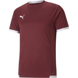 Фланелка Puma teamLIGA Jersey - Cordovan/White фланелка,мъжки,тениски,мъжки,блузи,с,яка,мъжки,потници,футбол,футболни,горнища,puma,teamliga,jersey,cordovan,white