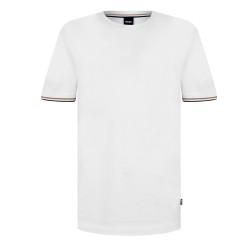 тениска,мъжки,тениски,boss,men,s,hbb,thompson,04,premium,cotton,t,shirt,white,100