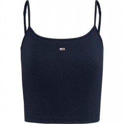 къса,блуза,tommy,jeans,tjw,cropped,essential,strap,top,dark,night,navy