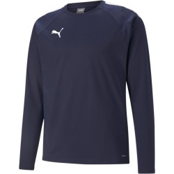 Мъжка тениска Puma Teamliga Training Sweat T-Shirt Mens - Peacoat/White мъжка,тениска,мъжки,тениски,мъжки,блузи,с,яка,мъжки,потници,футбол,футболни,горнища,puma,teamliga,training,sweat,t,shirt,mens,peacoat,white