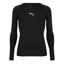 Мъжка тениска Puma Liga Baselayer Tee Ls T-Shirt Mens - Black мъжка,тениска,мъжки,потници,мъжки,тениски,мъжки,блузи,с,яка,футбол,puma,liga,baselayer,tee,ls,t,shirt,mens,black
