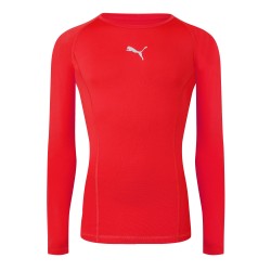 Мъжка тениска Puma Liga Baselayer Tee Ls T-Shirt Mens - Red мъжка,тениска,мъжки,потници,мъжки,тениски,мъжки,блузи,с,яка,футбол,puma,liga,baselayer,tee,ls,t,shirt,mens,red