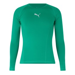 Мъжка тениска Puma Liga Baselayer Tee Ls T-Shirt Mens - Pepper Green мъжка,тениска,мъжки,тениски,мъжки,блузи,с,яка,мъжки,потници,футбол,футболни,горнища,puma,liga,baselayer,tee,ls,t,shirt,mens,pepper,green