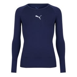 Мъжка тениска Puma Liga Baselayer Tee Ls T-Shirt Mens - Peacoat мъжка,тениска,мъжки,потници,мъжки,тениски,мъжки,блузи,с,яка,футбол,puma,liga,baselayer,tee,ls,t,shirt,mens,peacoat