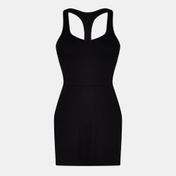 Дамска рокля DKNY Womens Moisture Wicking Tennis Dress - Black дамска,рокля,дамски,поли,и,рокли,падел,тенис,dkny,women,s,moisture,wicking,tennis,dress,black