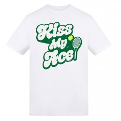 AWD Adults Printed Tennis Tee - Kiss My Ace дамски,тениски,дамски,топове,дамски,облекла,за,тенис,мъжки,горнища,размер+,мъжко,облекло,за,тенис,мъжки,облекла,размер,дамско,тенис,облекло,мъжко,тенис,обл