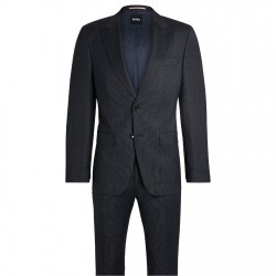 Boss H-Huge-2pcs-Peak-242 10265855 Suit Mens - Dark Blue мъжки,костюми,boss,h,huge,2pcs,peak,242,10265855,suit,mens,dark,blue