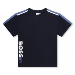 юношеска,тениска,детски,облекла,boss,side,logo,t,shirt,juniors,navy,849