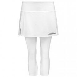 Спортна пола HEAD Club 3 Quarter Tights Skort - White спортна,пола,тенис,в,училище,дамски,къси,панталони,дамски,облекла,за,тенис,дамски,облекла,размер,дамско,тенис,облекло,бадминтон,бадминтон,облекла,облекла,з