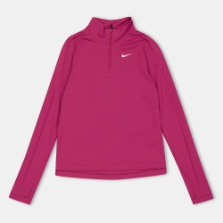 Nike Older Girls DRI-FIT Long Sleeve Half Zip - Sweet Beet детски,тениски,nike,older,girls,dri,fit,long,sleeve,half,zip,sweet,beet