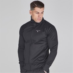 облекла,на,разпродажба,мъжко,фитнес,облекло,всички,фитнес,облекла,siksilk,poly,trk,top,sn44,black