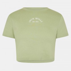 бебешка,тениска,дамски,топове,jack,wills,cropped,baby,tee,ladies,pistachio