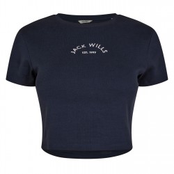 дамски,топове,jack,wills,cropped,baby,tee,navy