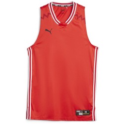 Фланелка Puma Mens Hoops Team Game Performance Basketball Jersey - Red фланелка,мъжки,тениски,мъжки,блузи,с,яка,мъжки,потници,puma,men,s,hoops,team,game,performance,basketball,jersey,red
