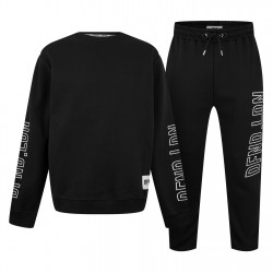 мъжки,комплект,мъжки,екипи,dfnd,london,fleece,tracksuit,set,mens,black