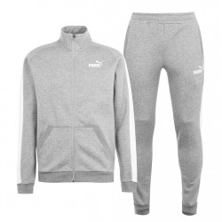 мъжки,анцуг,мъжки,екипи,puma,clean,fleece,tracksuit,mens,grey,white