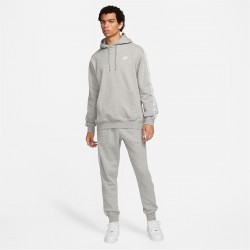 Мъжки анцуг Nike Club Fleece Mens Graphic Hooded Tracksuit - Dk Grey/White мъжки,анцуг,разпродажба,nike,мъжки,екипи,nike,club,fleece,mens,graphic,hooded,tracksuit,dk,grey,white
