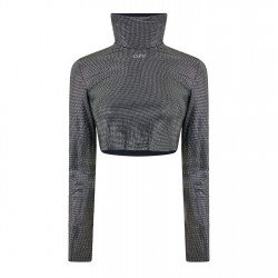 фланелка,с,дълъг,ръкав,дамски,топове,off,white,cropped,long,sleeve,tee,black