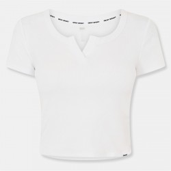 тениска,дамски,топове,dkny,rib,t,shirt,ld99,white