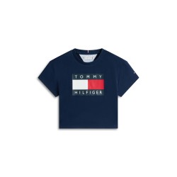 къса,блуза,tommy,hilfiger,kids,heritage,cropped,crop,top,night,navy,c1g