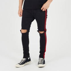 дънки,мъжки,дънки,brave,soul,fit,jeans,with,contrast,side,seam,tape,detail,charcoal