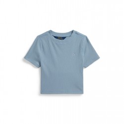 бебешка,блуза,с,яка,детски,3/4,панталони,polo,ralph,lauren,polo,baby,tee,jn63,light,blue