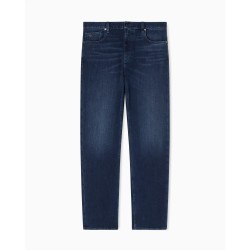 дънки,мъжки,дънки,emporio,armani,mens,j76,straight,fit,jeans,mid,blue