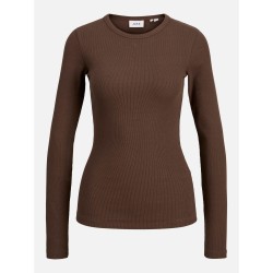 дамска,тениска,jjxx,women,s,freya,rib,long,sleeve,t,shirt,bracken