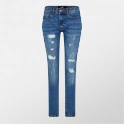 дънки,мъжки,дънки,dfnd,london,ripped,denim,jeans,mid,blue