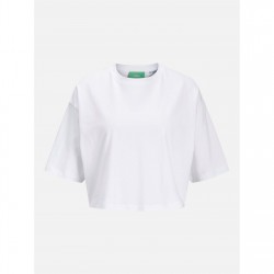 Дамска тениска JJXX Loose Cropped T-Shirt Ladies - Bright White дамска,тениска,дамски,топове,дамски,горнища,размер+,дамски,облекла,размер,jjxx,loose,cropped,t,shirt,ladies,bright,white