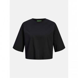 Дамска тениска JJXX Loose Cropped T-Shirt Ladies - Black дамска,тениска,дамски,топове,дамски,горнища,размер+,дамски,облекла,размер,jjxx,loose,cropped,t,shirt,ladies,black