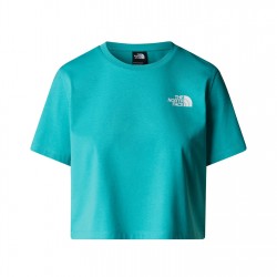Тениска The North Face Women's Simple Dome Crop T-Shirt - Vistula Blue тениска,дамски,топове,the,north,face,women's,simple,dome,crop,t,shirt,vistula,blue