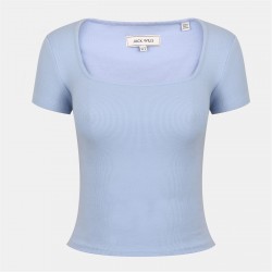 тениска,дамски,тениски,дамски,топове,jack,wills,squneck,ss,tee,ld54,brunerra,blue