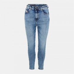 дънки,дамски,дънки,diesel,super,skinny,1984,slandy,high,jeans,blue,denim