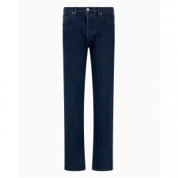 Дънки EMPORIO ARMANI Mens J21 Jeans - Solid Blue 0942 дънки,мъжки,дънки,emporio,armani,mens,j21,jeans,solid,blue,0942
