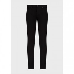 дънки,мъжки,дънки,emporio,armani,men's,slim,fit,j06,jeans,solid,black,0005
