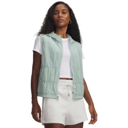 Under Armour Womens Rival Woven Ruched Vest - Blue/White всички,йога,и,пилатес,аксесоари,и,облекла,under,armour,womens,rival,woven,ruched,vest,blue,white
