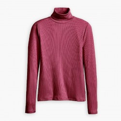 дамска,тениска,дамски,топове,levis,women,s,dreamy,turtleneck,burgundy,long,sleeve,t,shirt,burgundy