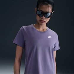 тениска,разпродажба,nike,дамски,тениски,дамски,топове,nike,sportswear,women's,club,t,shirt,dusty,amethyst