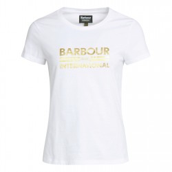 Тениска Barbour International Originals T-Shirt - White тениска,дамски,топове,barbour,international,originals,t,shirt,white