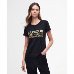 Тениска Barbour International Originals T-Shirt - Black тениска,дамски,топове,barbour,international,originals,t,shirt,black