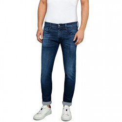 дънки,мъжки,дънки,replay,hyperflex,anbass,slim,jeans,dark,blue,007