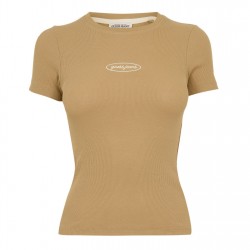 тениска,дамски,топове,guess,women's,slim,fit,t,shirt,travertine,sand