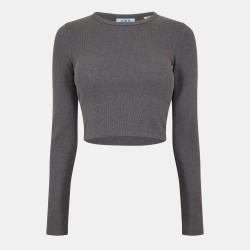 дамска,къса,блуза,jjxx,women,s,feline,long,sleeve,crop,top,grey,melange
