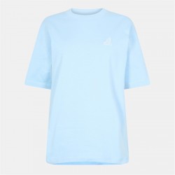 тениска,дамски,топове,kangol,women's,oversized,t,shirt,blue